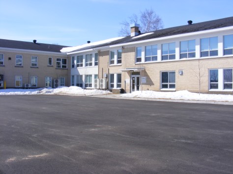 Face arrière de l'école
