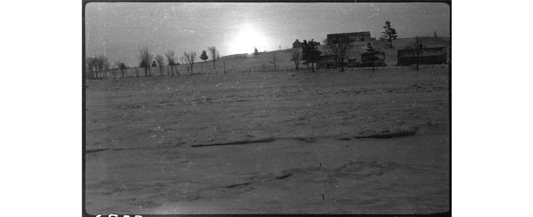 Hiver 1941, rivière et pont SainteMonique de Nicolet